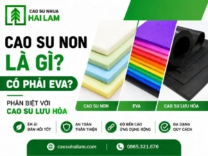 Cao su non là gì? Có phải EVA? Phân biệt với cao su lưu hóa