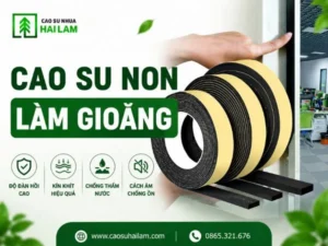 Cao su non làm gioăng