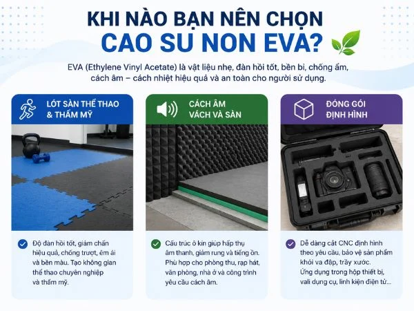 Chọn cao su non khi nào