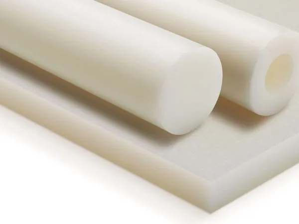 nhựa PA dạng cây tròn rỗng và tấm màu trắng
