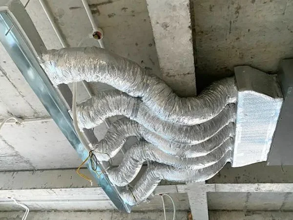 Ống gió mềm sử dụng trong hệ thống thông gió
